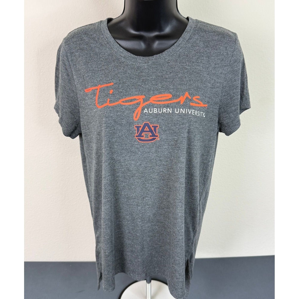 Rivalry Threads Women's Auburn Tigers Crew Neck Short Sleeve T-Shirt Gray Small